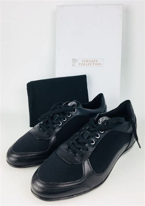 versace collection lace-up sneaker